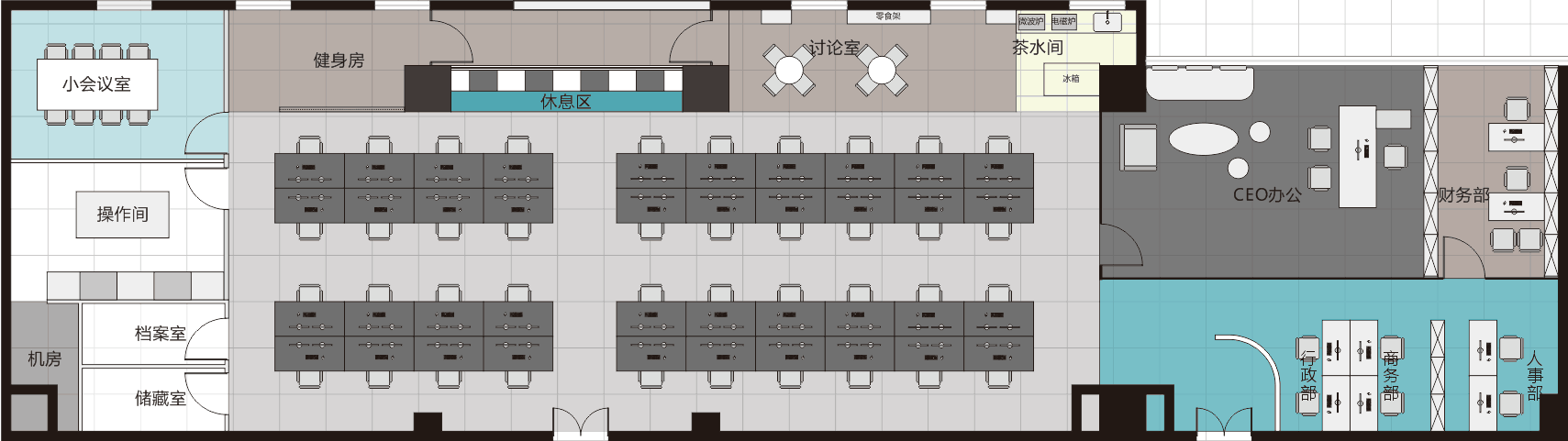 美域設計丨工作與休息完美平衡的多功能辦公空間 美域設計丨工作與休息完美平衡的多功能辦公空間