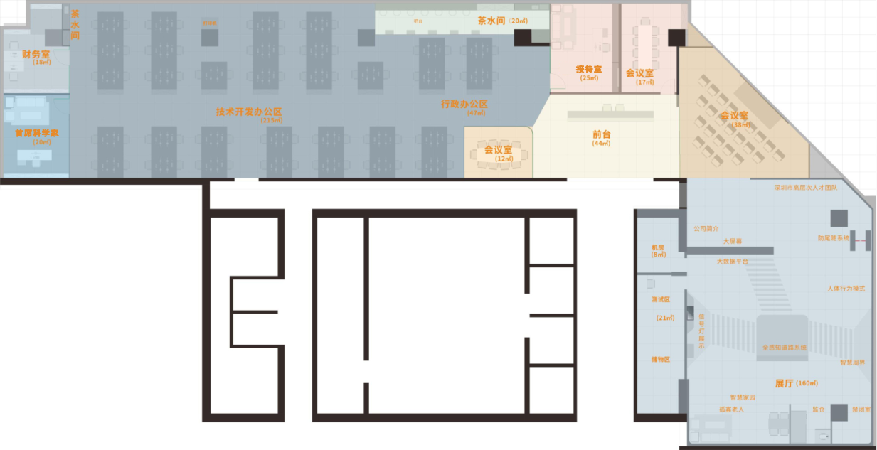 展示與辦公銜接一體的多功能空間設計 展示與辦公銜接一體的多功能空間設計