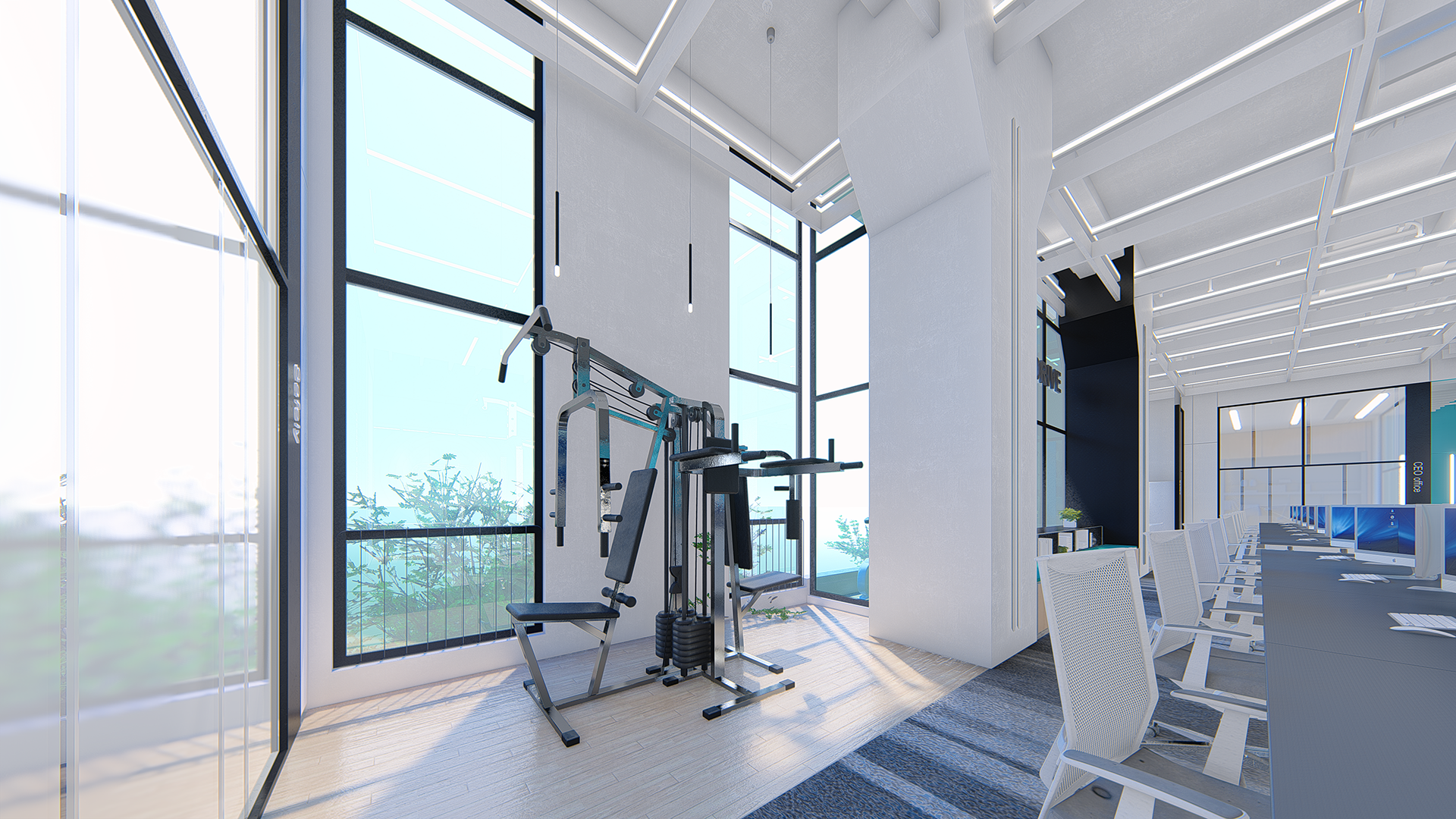 美域設計丨工作與休息完美平衡的多功能辦公空間 美域設計丨工作與休息完美平衡的多功能辦公空間